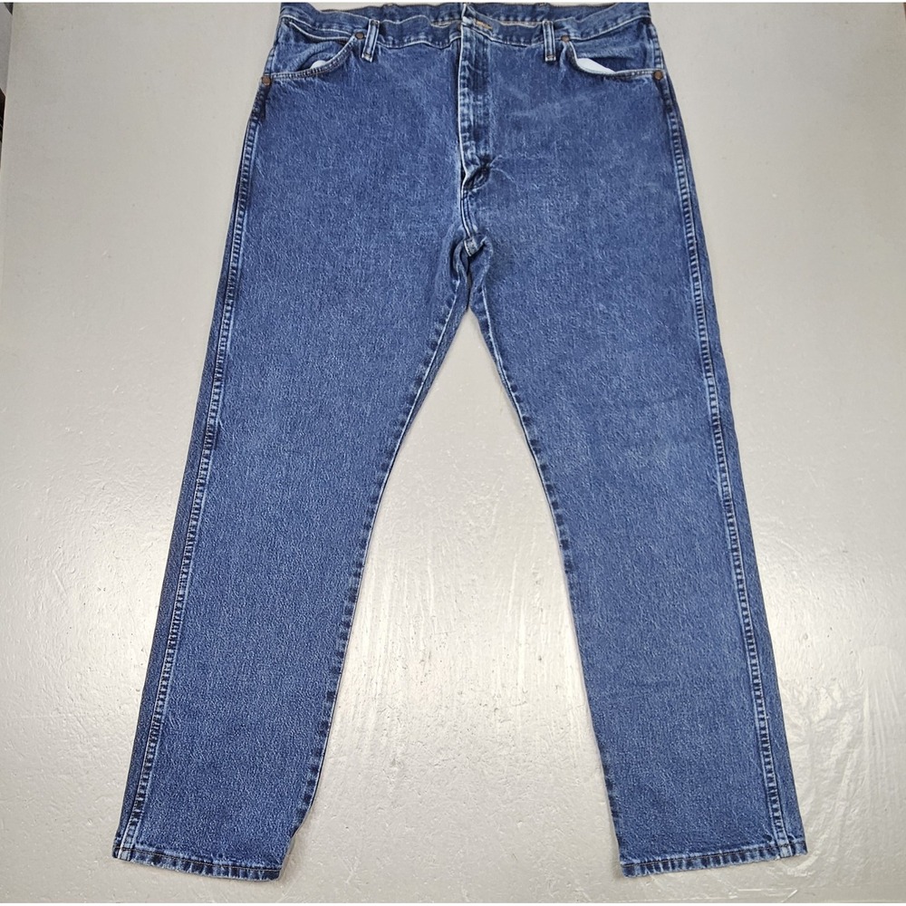 Wrangler Jeans Mens 40x32 Blue 13MWZ Cowboy Cut Western Casual Denim